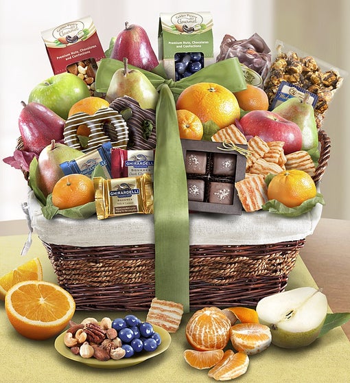 Distinctive Fruit & Sweets Gift Basket